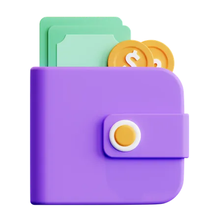 wallet 3d illustration